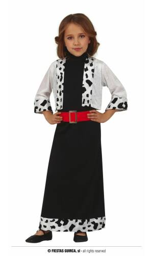 Cruella Dalmatian Fashion - Age 7 to 9 Years