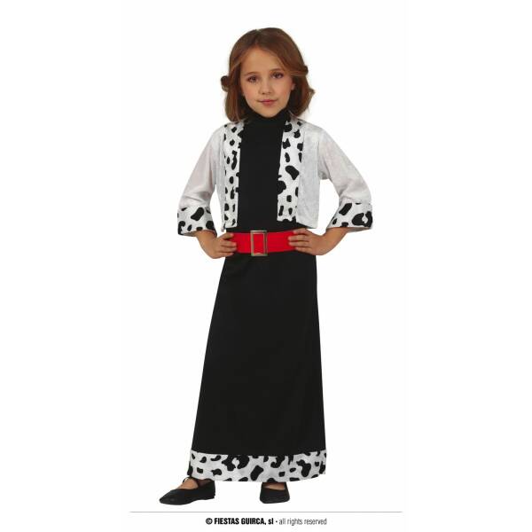 Cruella Dalmatian Fashion - Age 7 to 9 Years