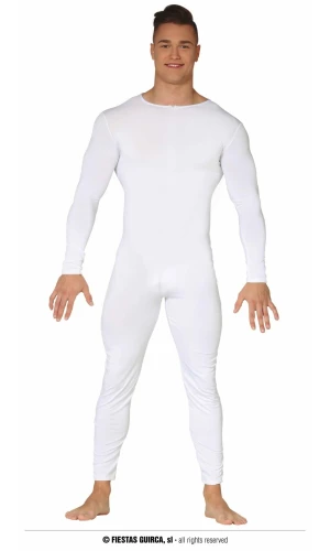 Spandex Bodysuit White - Adult One Size