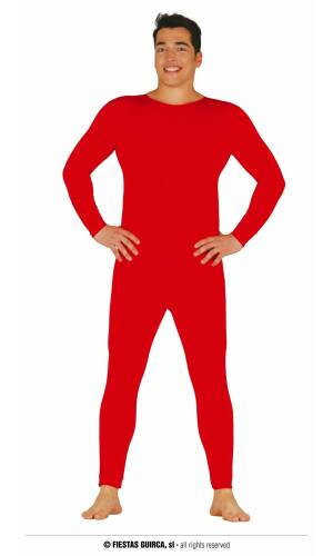 Spandex Bodysuit Red - Adult One Size