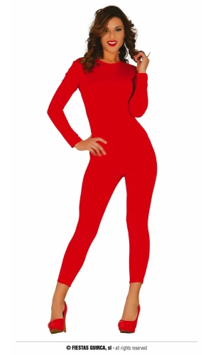 Spandex Bodysuit Red - Adult Size M/L