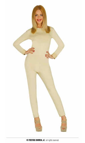 Spandex Bodysuit Flesh Colour - Adult Size M/L