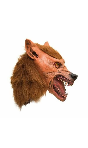Wolf Full Latex Mask - Adult One Size