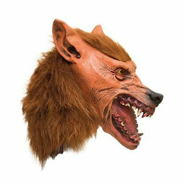 Wolf Full Latex Mask - Adult One Size