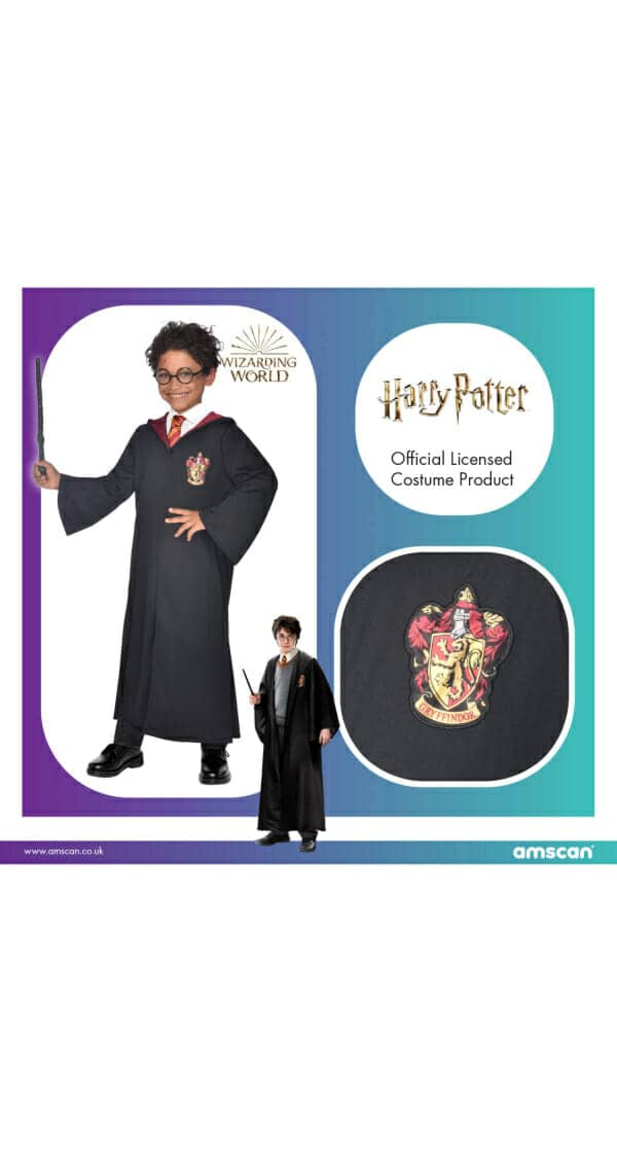 Official Licensed Harry Potter Robe Kit - Age 4 to 6 Years