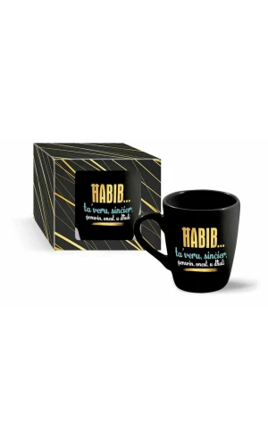 Gold Mug ''Ħabib Ta' Veru Sinċier, Ġenwin, Onest U Dħuli'' - 300ml