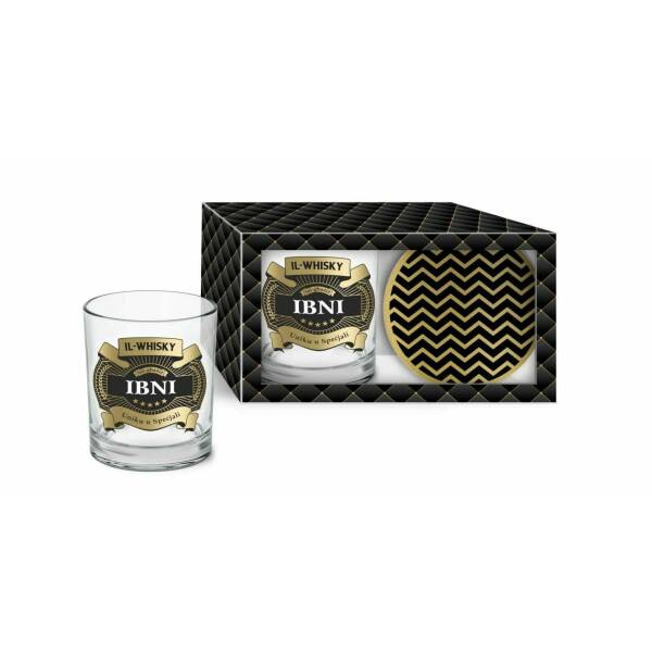 Whisky Glass & Coaster Ibni - 300ml