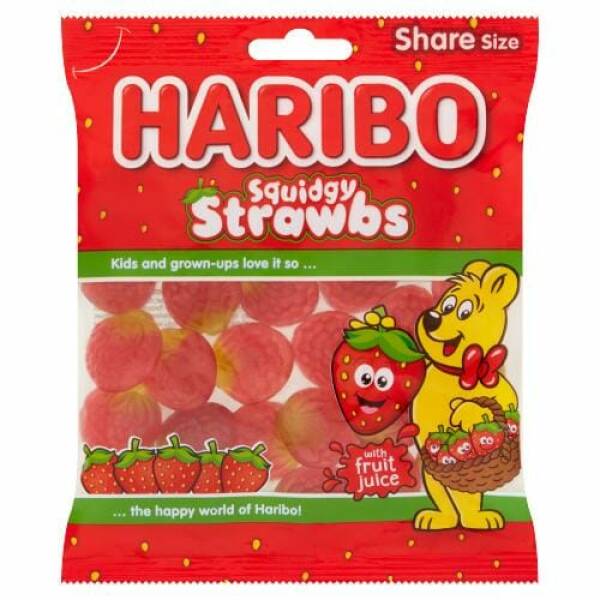 HARIBO Squidgy Strawbs - 160g