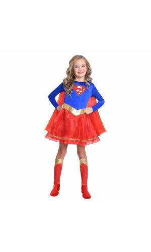Licensed DC Classic Supergirl - Age 10 to 12 Years
