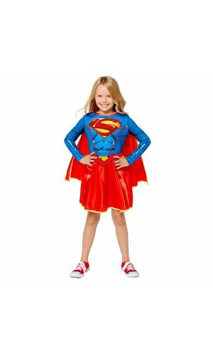 Official Licensed Sustainable Supergirl - Age 8 to 10 Years