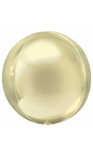 Orbz Pastel Yellow Foil Balloon - 38cm x 40cm