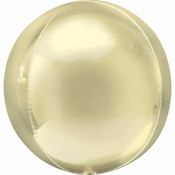Orbz Pastel Yellow Foil Balloon - 38cm x 40cm