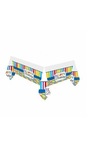 Tablecover Bright Birthday Paper - 120 x 180cm