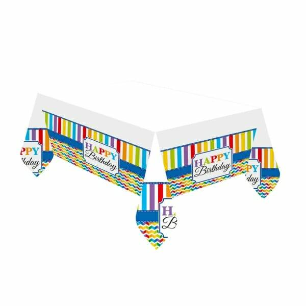 Tablecover Bright Birthday Paper - 120 x 180cm