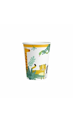 Get Wild Paper Cups 250ml - 8pk