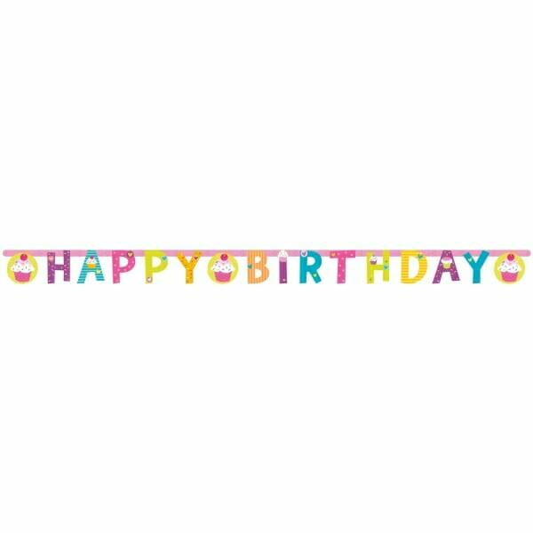 Letter Banner Cupcake Paper - 173 x 11cm
