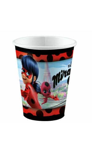 Miraculous Paper Cups 250ml - 8pk