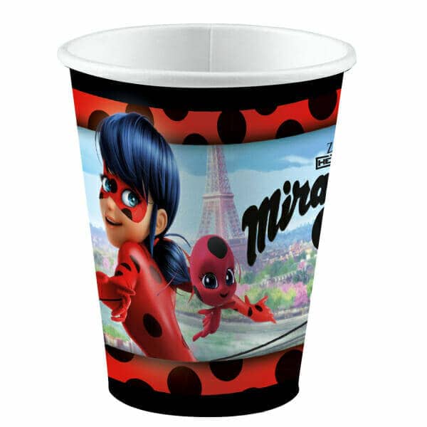 Miraculous Paper Cups 250ml - 8pk