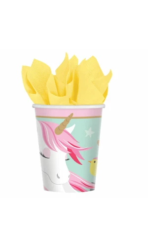 Magical Unicorn Paper Cups 250ml - 8pk