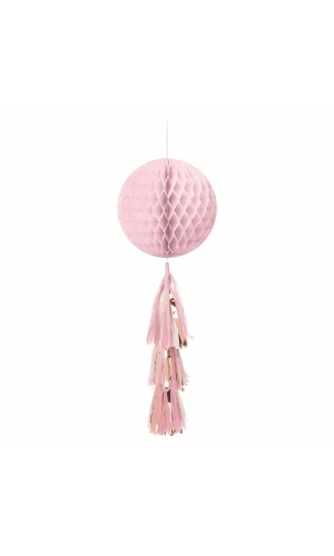 Honeycomb Decoration Rose Gold Blush Paper - 71.1cm