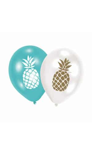 Pineapple Vibes Latex Balloons 27.5 cm / 11" - 6pk