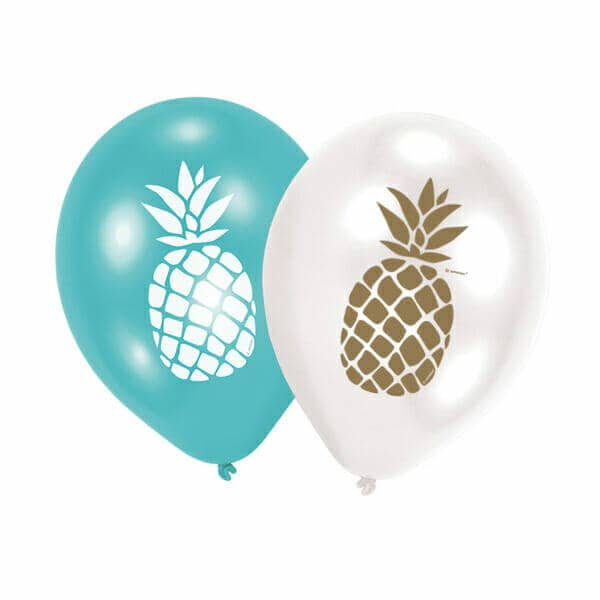 Pineapple Vibes Latex Balloons 27.5 cm / 11" - 6pk