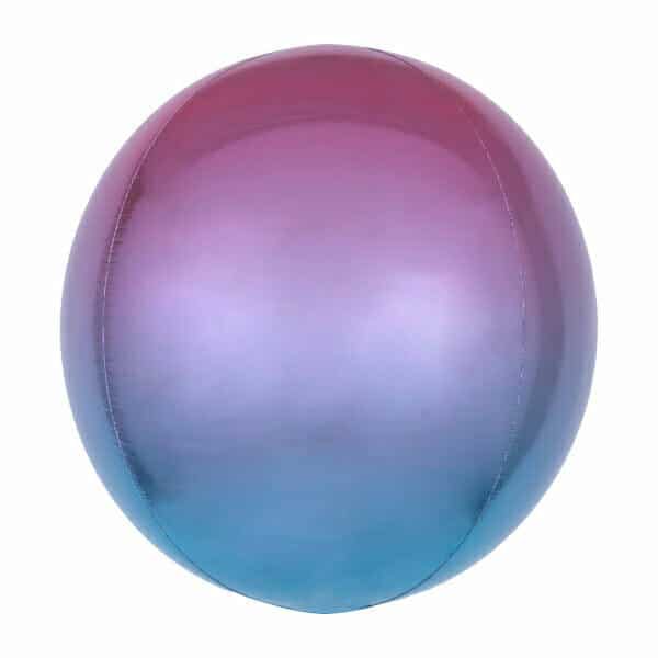 Ombré Orbz Purple & Blue Foil Balloon - 38cm x 40cm