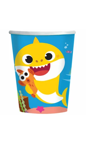 Baby Shark Paper Cups 250ml - 8pk