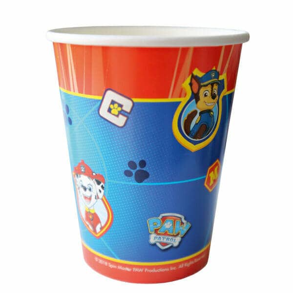 Paw Patrol Paper Cups 250ml - 8pk