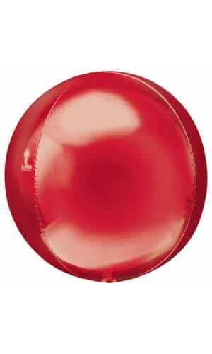 Orbz Red Foil Balloon - 38cm x 40cm