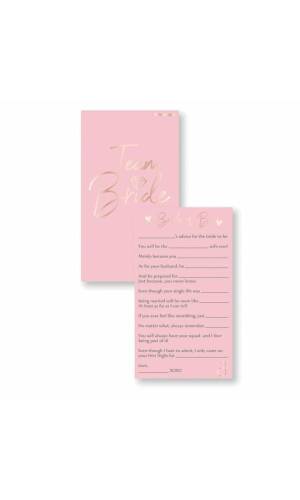 Hen Party Advice Cards Game 17x10cm - 8pk