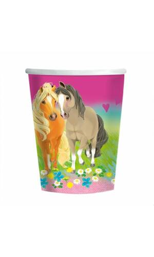 Pretty Pony Paper Cups 250ml - 8pk