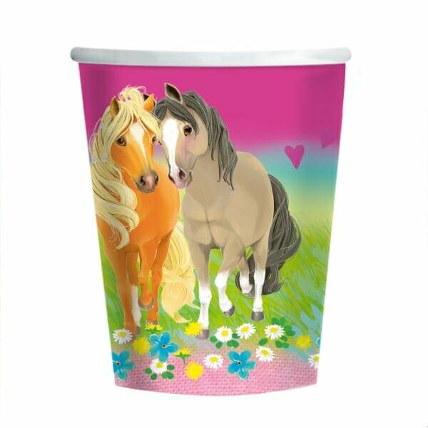Pretty Pony Paper Cups 250ml - 8pk