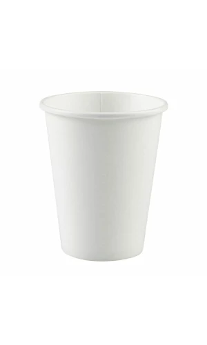 Frosty White Paper Cups 250ml - 8pk