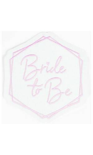 Iron on Patch Bride To Be - 9.8cm x 9.1cm