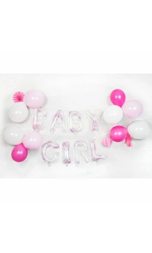 Baby Girl Balloon Garland DIY Kit
