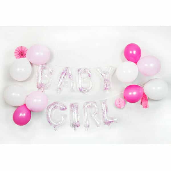 Baby Girl Balloon Garland DIY Kit