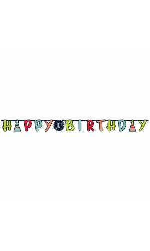 Letter Banner A Reason To Celebrate Add Any Age - 320cm