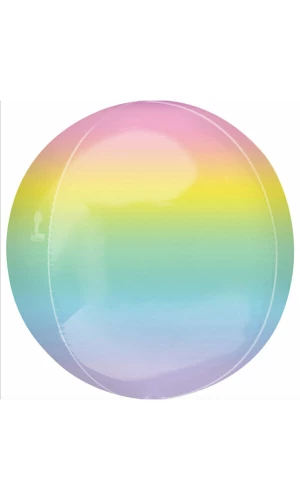 Orbz Ombré Pastel Foil Balloon - 38cm x 40cm
