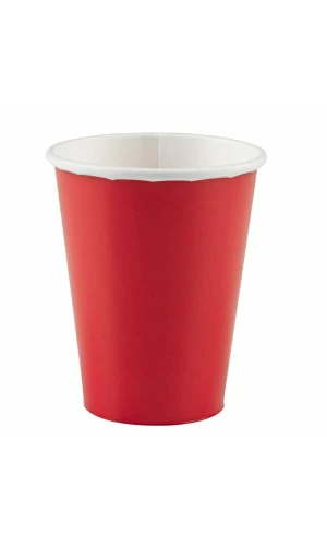 Apple Red Paper Cups 250ml - 8pk