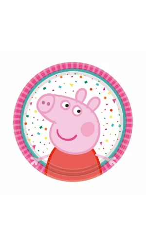 Peppa Pig Round Paper Plates 18cm - 8pk
