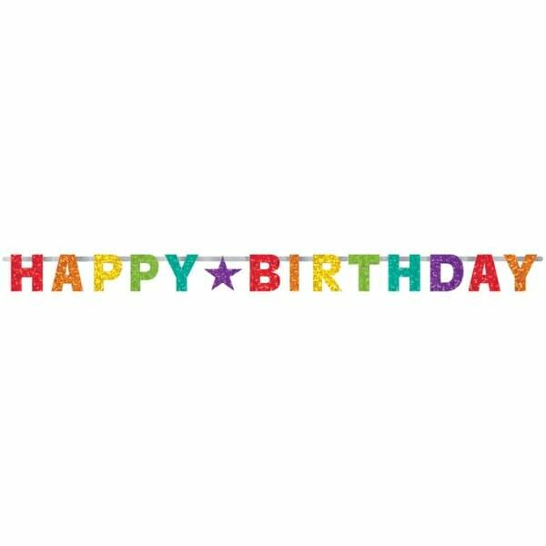 Rainbow Letter Banner Birthday - 230cm