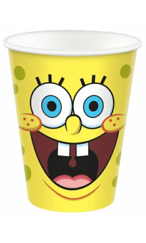 SpongeBob Paper Cups 250ml - 8pk