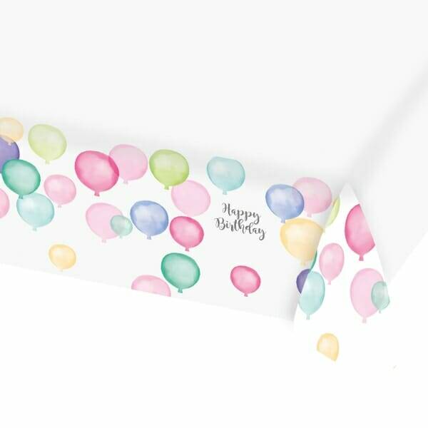 Tablecover Happy Birthday Pastel Paper - 115 x 175cm