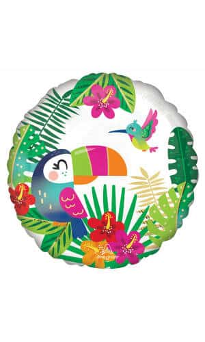 Tropical Paradise Foil Balloon - 17"/43cm