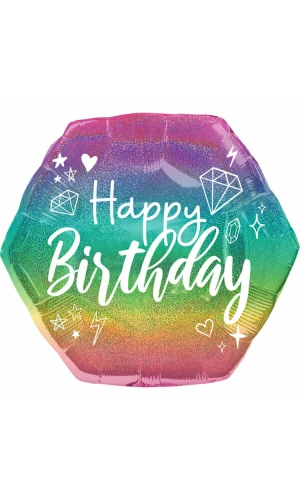 SuperShape Sparkle Foil Balloon - 58cm x 55cm