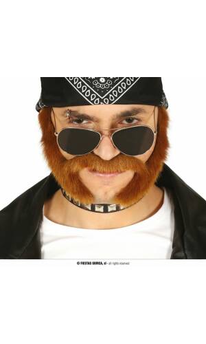 Mustache With Chestnut Sides