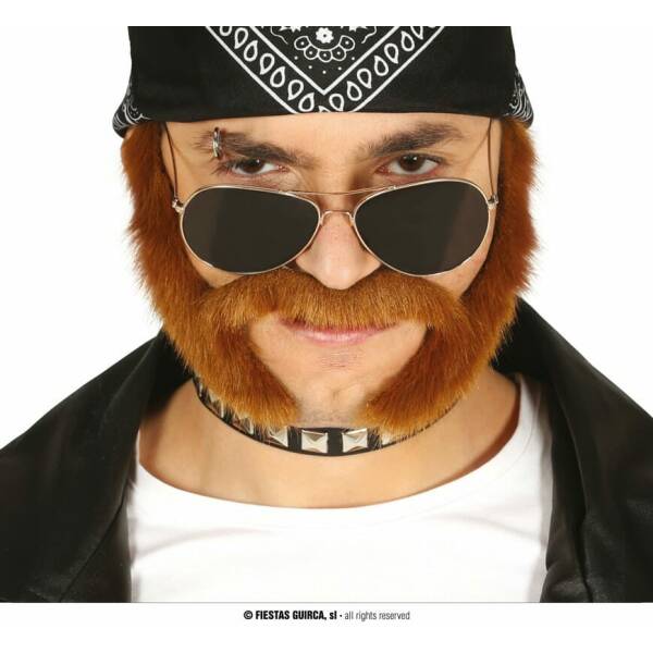 Mustache With Chestnut Sides