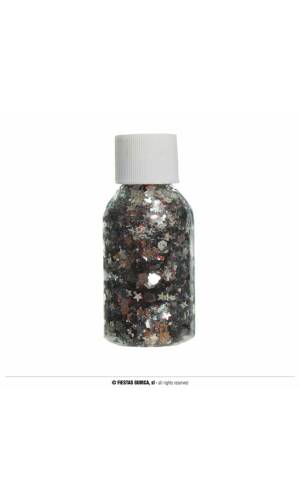 Pot Glitter Gel Silver 20g