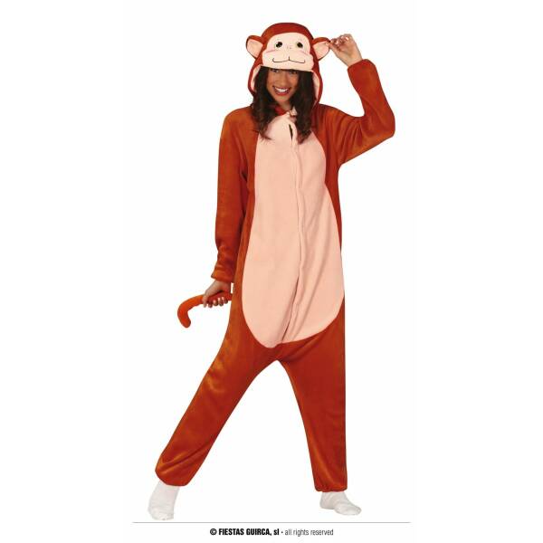 Monkey Pyjama Onesie - Adult Size Large (42-44)
